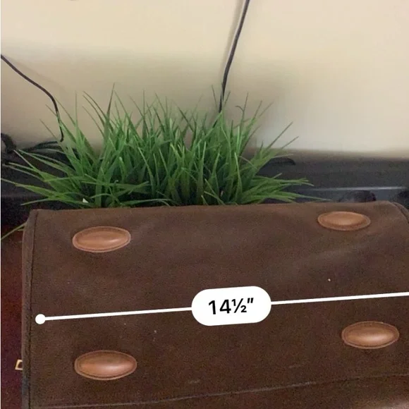 IT Luggage Brown Vintage Travel Bag with Leather/Suede Accents Vintage - Picture 12 of 14